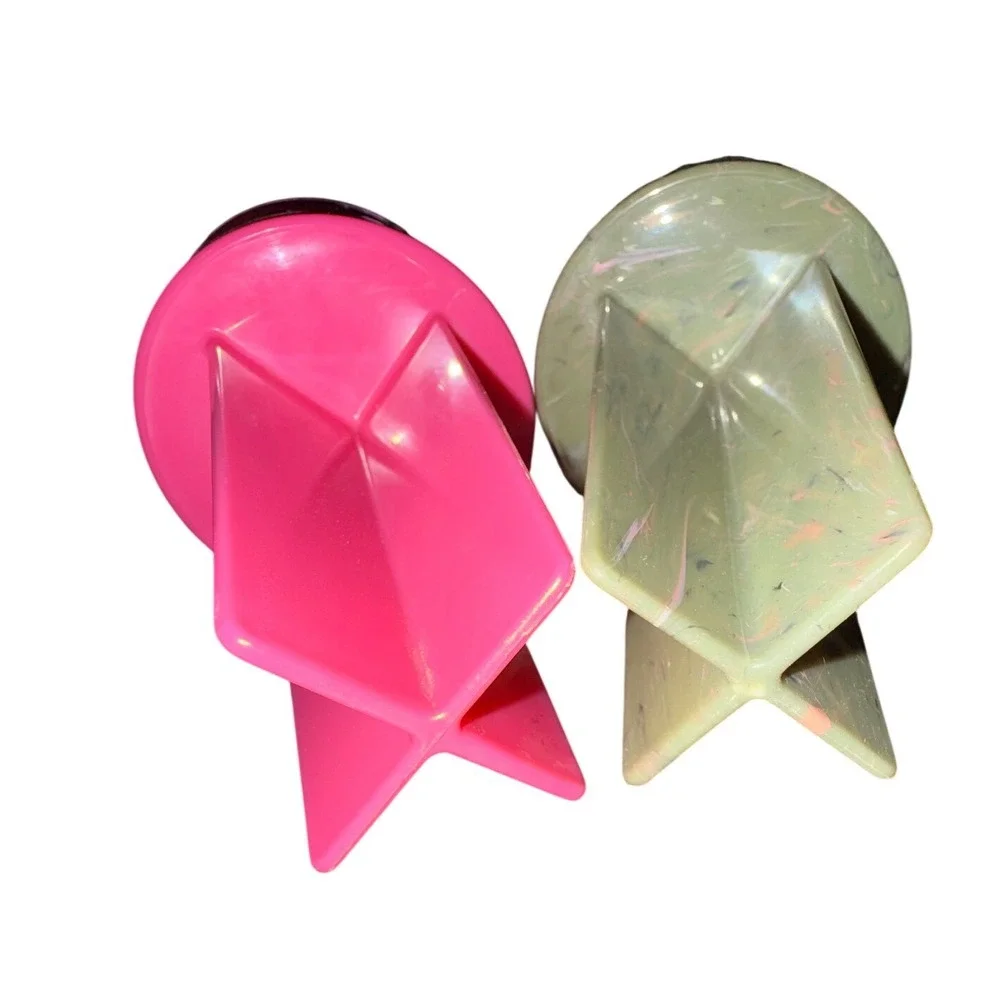 Spiker Lifestyle Beach Cup Holders Set of 2 Minty Swirl & Neon Pink Sand Coaster